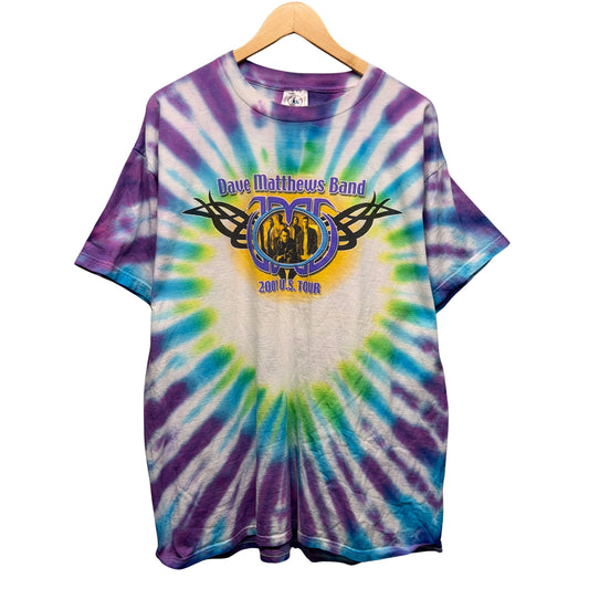 Vintage Dave Matthew’s Band 2001 Tour Tie Dye Shirt XL