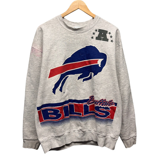 Vintage Buffalo Bills Double Sided Crewneck Sweatshirt XL