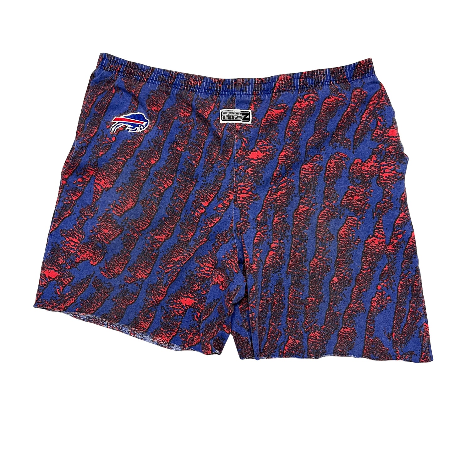 Vintage Buffalo Bills Zubaz Cut Off Shorts Pants L/XL