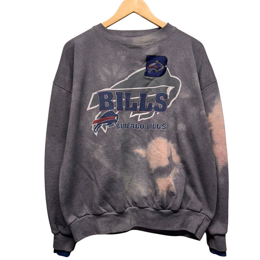 Vintage Buffalo Bills Overdyed Crewneck Sweatshirt Large