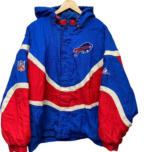 Vintage Buffalo Bills Apex Wave Puffer Jacket XL