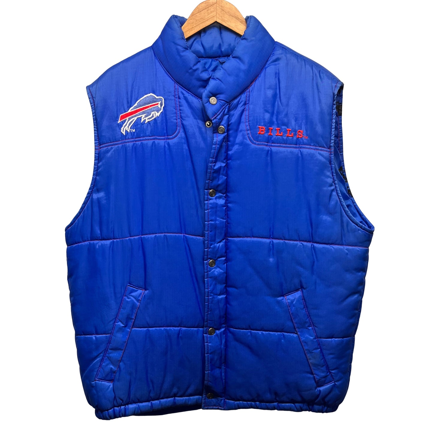 Vintage Buffalo Bills Puffer Vest Jacket XL