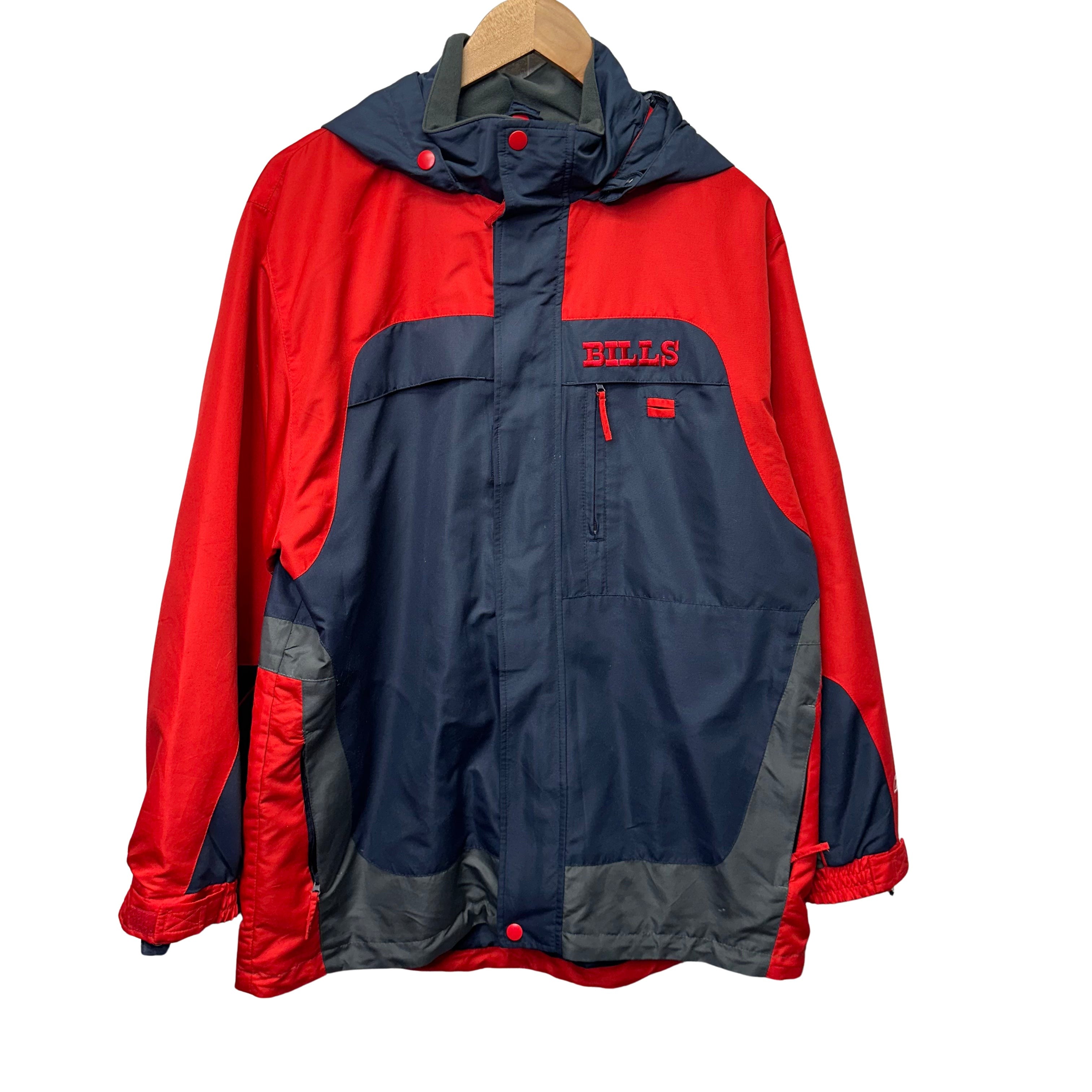 Vintage Buffalo Bills Flack Jacket Windbreaker Jacket Medium