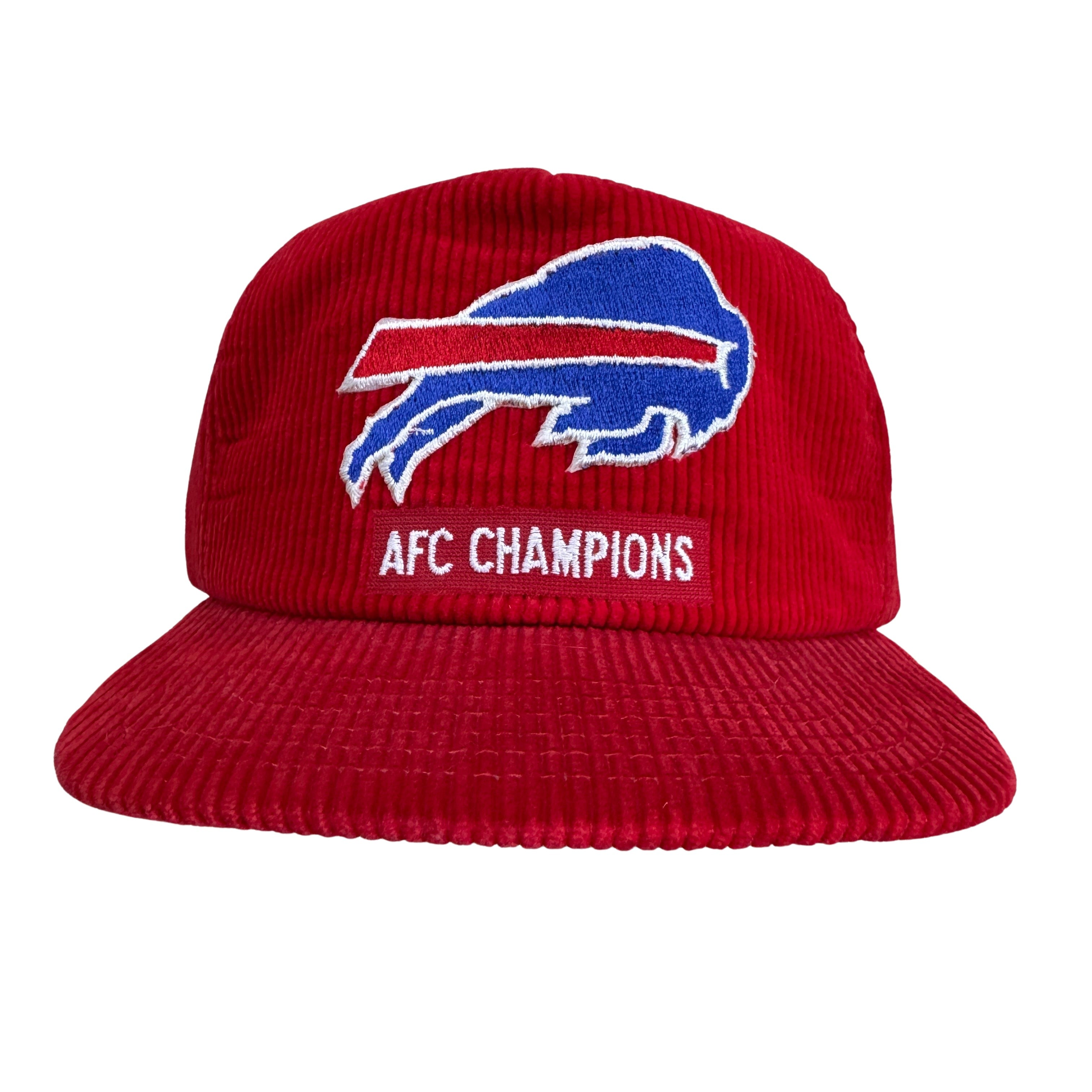 Vintage Buffalo Bills AFC Champions Corduroy Snapback Hat