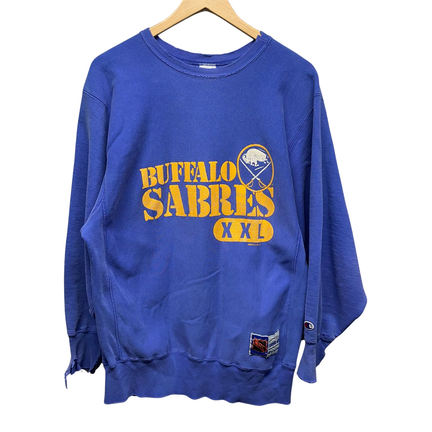 Vintage Buffalo Sabres 1980s Champion Reverse Weave Crewneck Sweatshirt XL