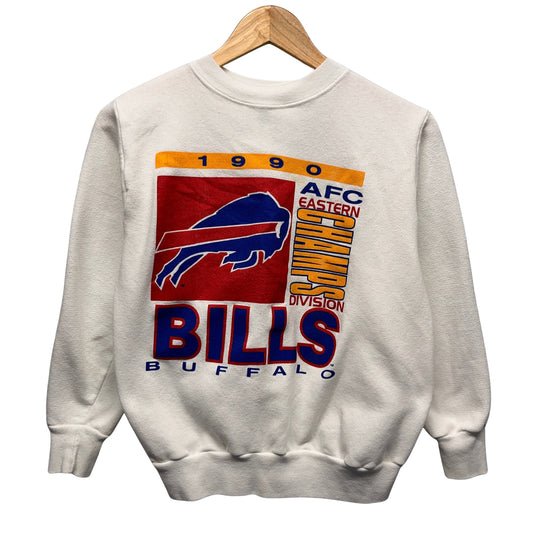 Vintage Buffalo Bills 1990 AFC East Champions Crewneck Sweatshirt Small